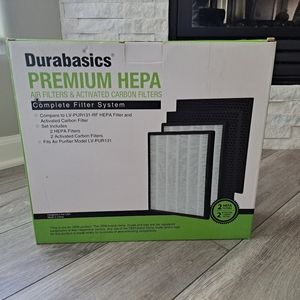 Durabasics LV-PUR131 Compatible HEPA Filters 2 HEPA Filters & 2 Activate Carbon